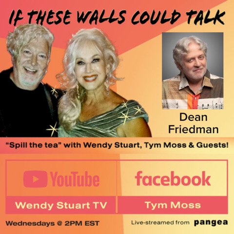 Dean Friedman Guests On “If These Walls Could Talk” With Hosts Wendy Stuart and Tym Moss Wednesday, March 18th, 2026 Dean Friedman Guests On “If These Walls Could Talk” With Hosts Wendy Stuart and Tym Moss Wednesday, March 18th, 2026